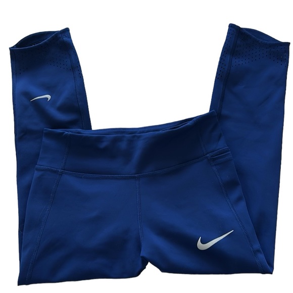 Nike Pants - Nike Running Dri-Fit Tight Capri Length Laser Cut Leggings